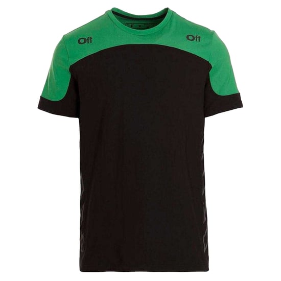 Off White Unisex Volwassen Diagram Logo T-Shirt (Groen/Zwart) - Image 1