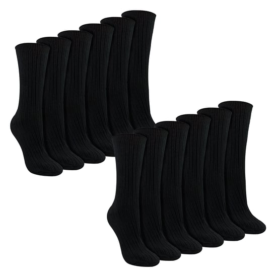 Dames 12-pack 100% Katoenen Zachte Ademende Sokken - Image 1