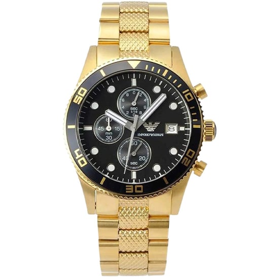 Emporio Armani AR5857 Heren Gouden Chronograaf Horloge - Image 1