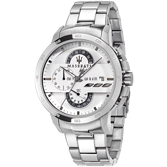 Maserati R8873619004 Ingegno Chronograaf herenhorloge met witte wijzerplaat - Image 1