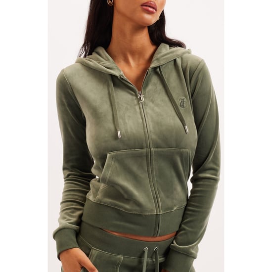 Juicy Couture Robertson Classic Jas Polyester Dames Groene Hoodie Sweater - Image 1