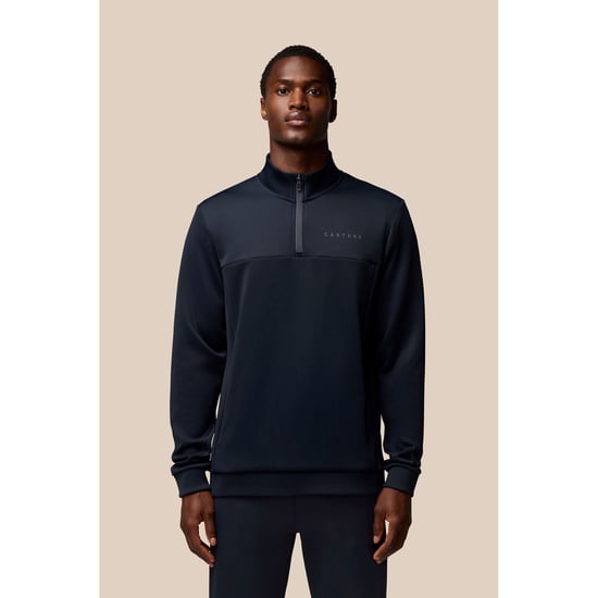 Castore Scuba 1/4 Zip Polyester Heren Blauw Sweatshirt - Image 1