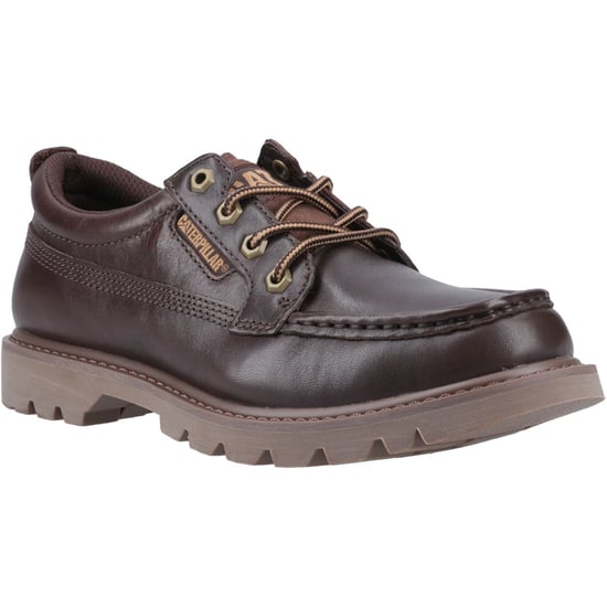 CAT Lifestyle Colorado Moc Toe Lage Leren Heren Donkerbruine Veterschoenen - Image 1