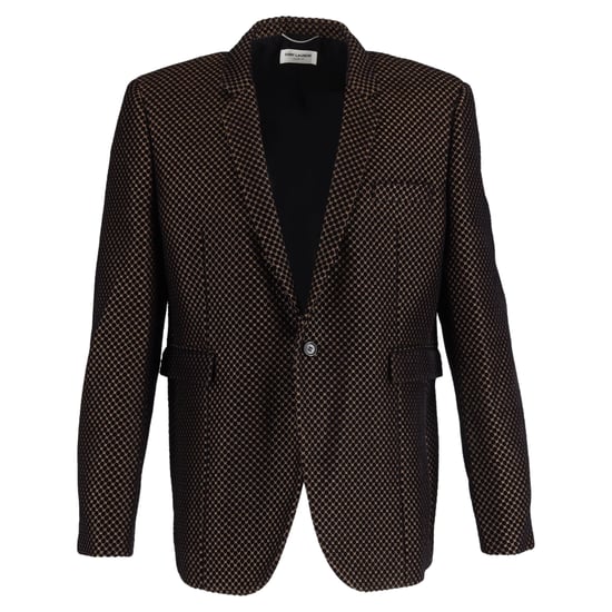 Saint Laurent Tuxedo Blazer in Multicolor Polyamide - Image 1