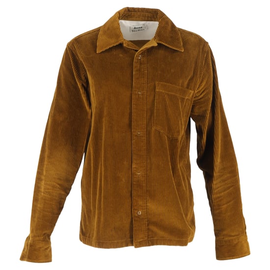 Acne Studios Denver Knop-overhemd in Bruine Ribcord - Image 1