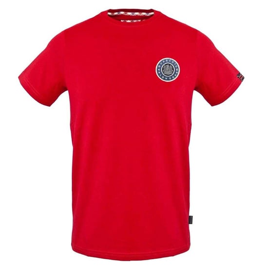 Aquascutum Heren London Circle Logo T-Shirt (Rood) - Image 1