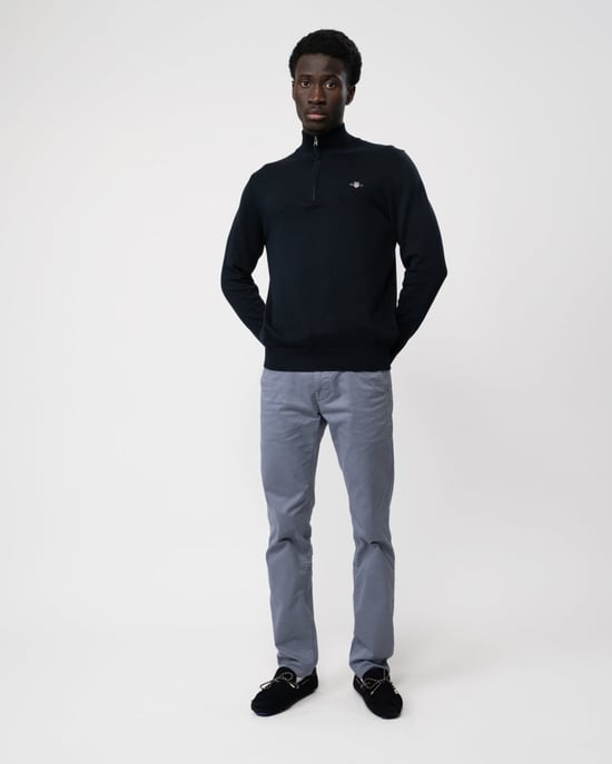 GANT Mens Classic Cotton Half zip Jumper - Image 3