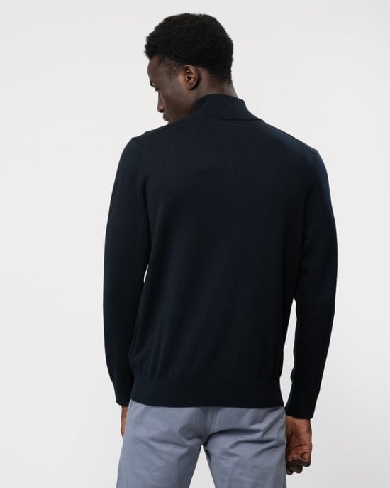 GANT Mens Classic Cotton Half zip Jumper - Image 4