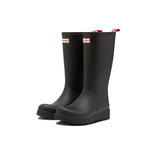 Hunter Play Hoge Rubber Vrouwen Zwarte Wellingtonlaarzen - Image 3