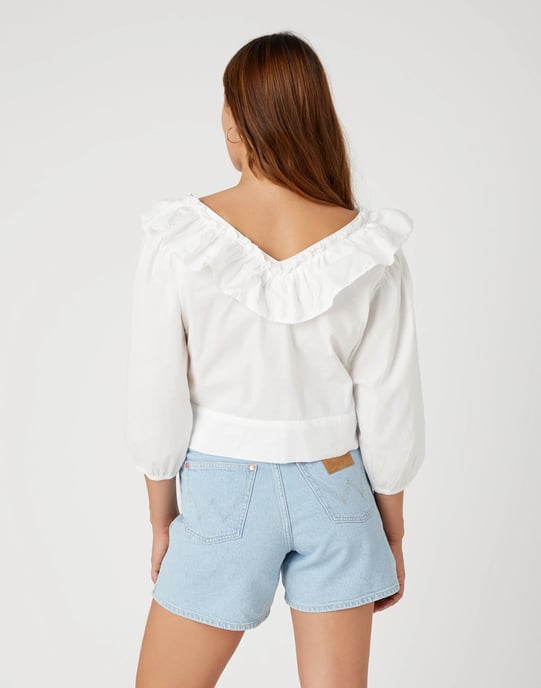 Wrangler - WESTERN FRILL BLOUSE WORN WHITE - Image 2