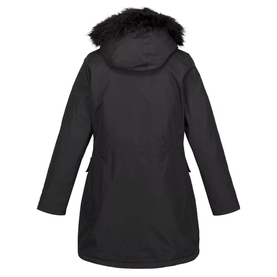 Regatta Dames/Dames Sabinka parka met bontrand (Zwart) - Image 2
