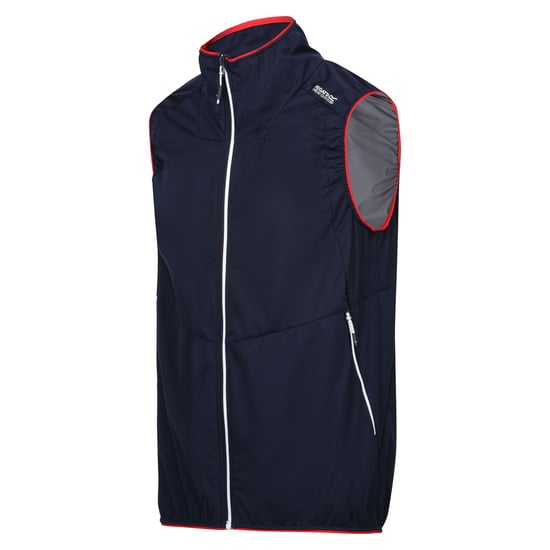 Regatta Heren Lankin VI Softshell Gilet (Marine/gevaarlijk rood) - Image 3