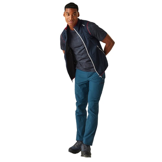 Regatta Heren Lankin VI Softshell Gilet (Marine/gevaarlijk rood) - Image 4