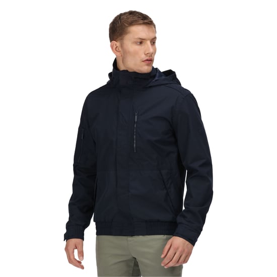 Regatta Heren Feelding Linear Waterdichte Bomber Jas (Marine) - Image 4