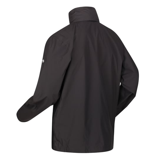 Regatta Great Outdoors Heren Outdoor Klassieke Matt Hooded Waterdichte Jas (Ash/Zwart) - Image 3
