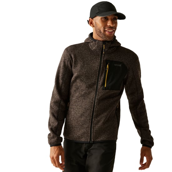 Regatta Heren Newhill Marl Full Zip Fleecejack (Moer Bruin) - Image 4