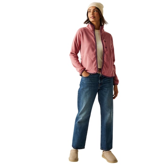 Regatta Womens/Ladies Frankie Full Zip Fleece Jacket (Dusty Rose) - Image 6
