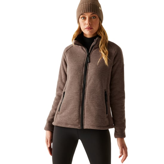 Regatta Dames Emilde Volledige Rits Fleece Jack (Mocha) - Image 4