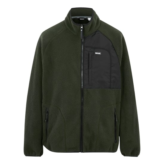 Regatta Mens Frankie Borg Fleece Jacket (Dark Khaki) - Image 1