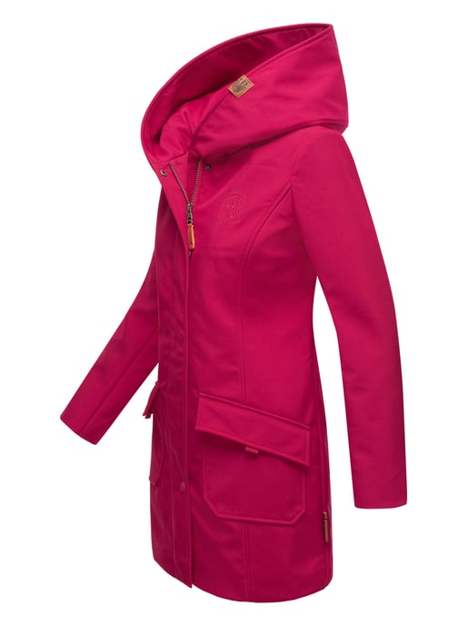 Marikoo dames softshelljas – Mayleen, waterafstotend met capuchon - Image 3
