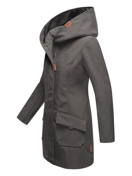 Marikoo dames softshelljas – Mayleen, waterafstotend met capuchon - Image 3