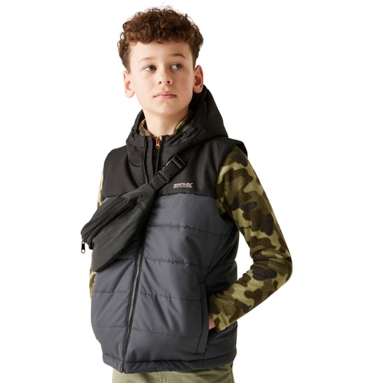 Regatta Kinderen Lofthouse Bodywarmer (Zwart/Seal Grijs) - Image 4