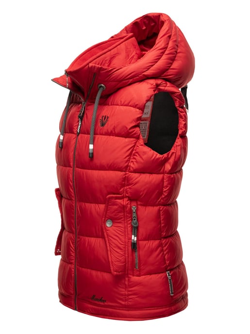 Marikoo dames gewatteerd vest – Taisaa, licht met capuchon & snackvak - Image 3