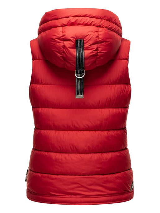 Marikoo dames gewatteerd vest – Taisaa, licht met capuchon & snackvak - Image 4