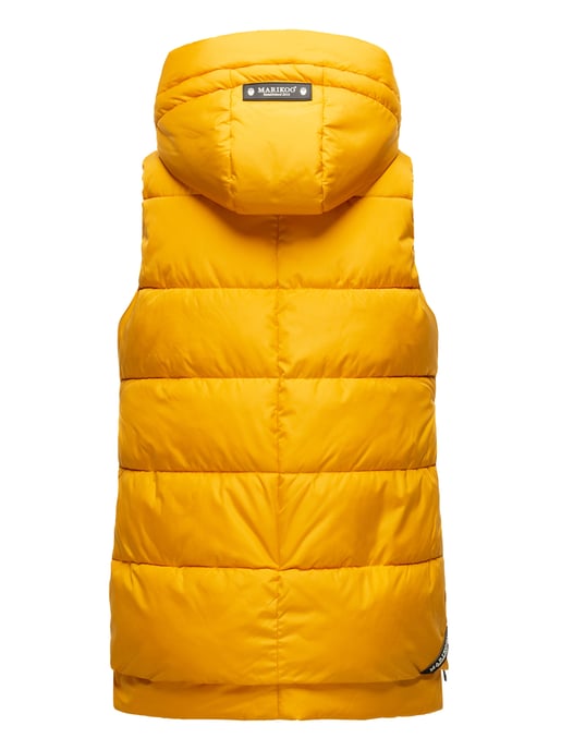 Marikoo dames gewatteerd vest – Zarinaa, licht met afneembare capuchon - Image 4