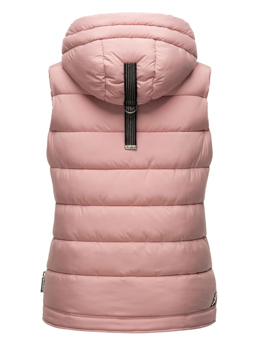 Marikoo dames gewatteerd vest – Taisaa, licht met capuchon & snackvak - Image 5
