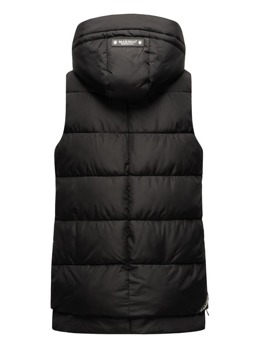 Marikoo dames gewatteerd vest – Zarinaa, licht met afneembare capuchon - Image 4