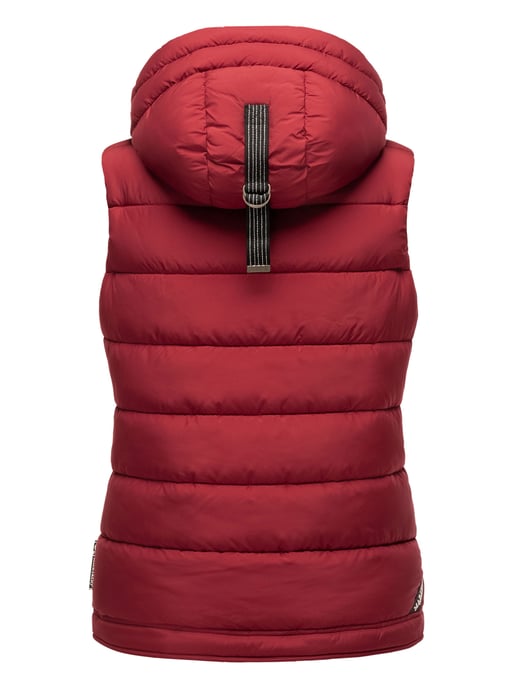 Marikoo dames gewatteerd vest – Taisaa, licht met capuchon & snackvak - Image 5