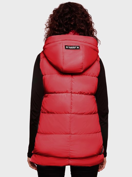 Marikoo dames gewatteerd vest – Zarinaa, licht met afneembare capuchon - Image 4