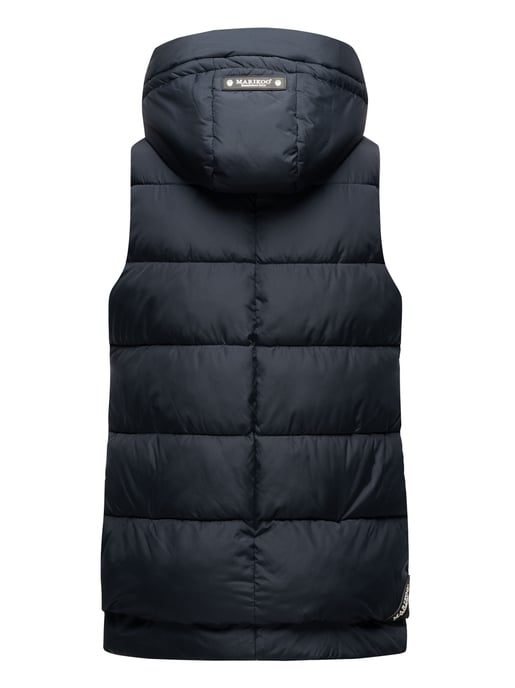 Marikoo dames gewatteerd vest – Zarinaa, licht met afneembare capuchon - Image 4