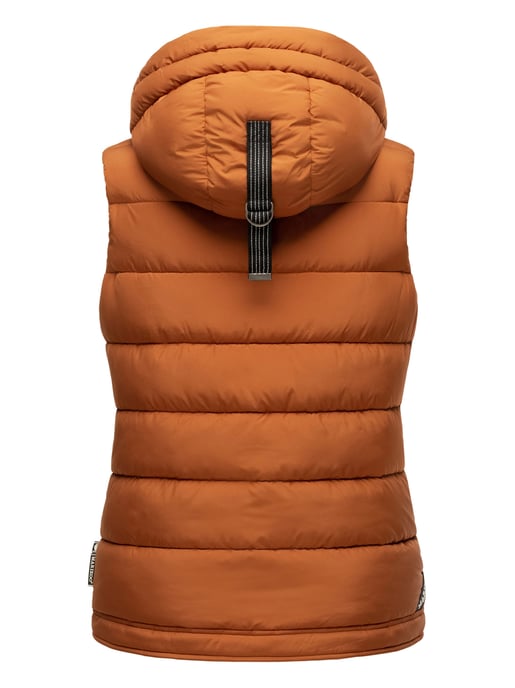 Marikoo dames gewatteerd vest – Taisaa, licht met capuchon & snackvak - Image 5