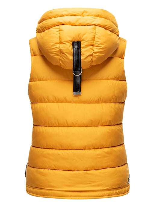 Marikoo dames gewatteerd vest – Taisaa, licht met capuchon & snackvak - Image 4
