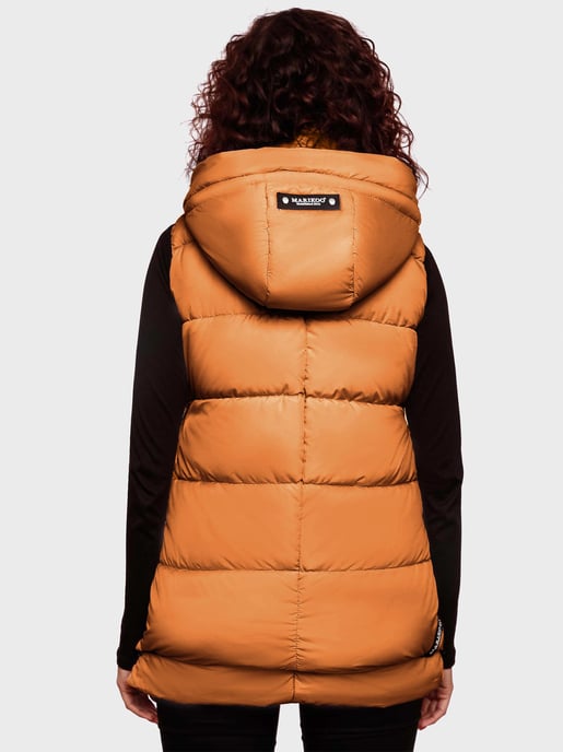 Marikoo dames gewatteerd vest – Zarinaa, licht met afneembare capuchon - Image 4