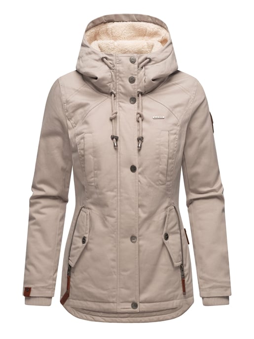 Marikoo dames winterjas met teddyfleece voering & capuchon - Image 2