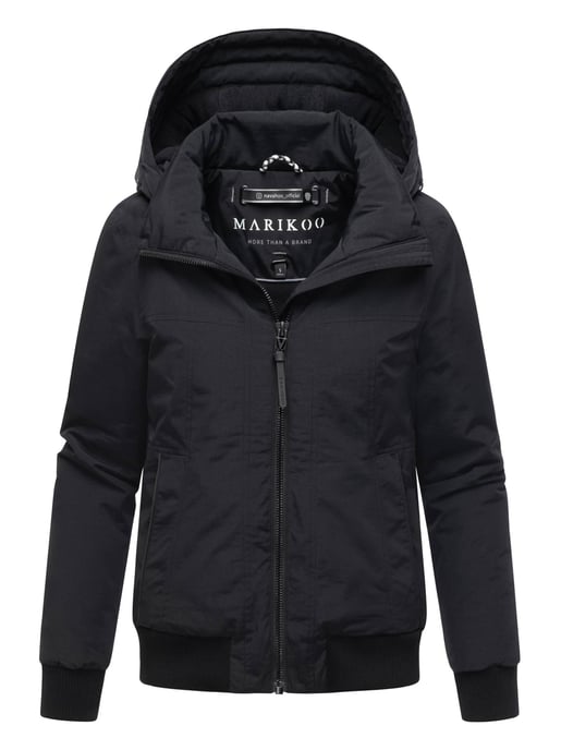 Marikoo dames winterjas Mooni 16 in bomberstijl met capuchon - Image 1