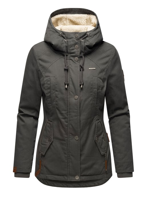 Marikoo dames winterjas met teddyfleece voering & capuchon - Image 2