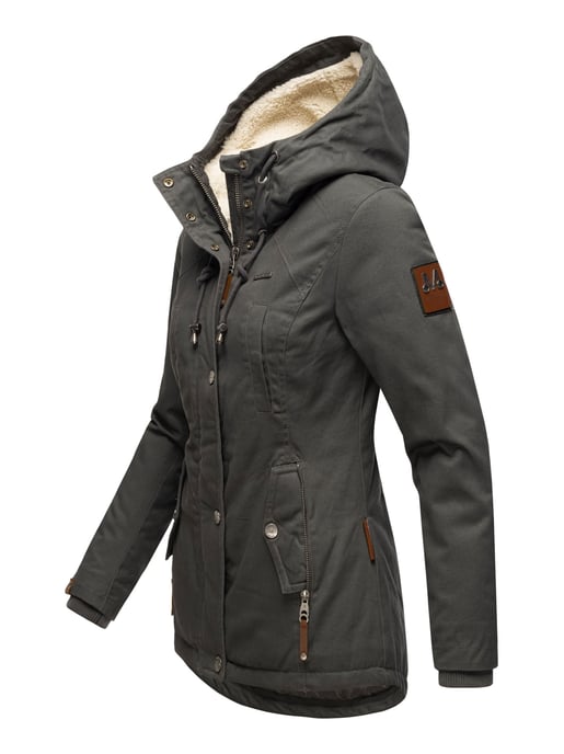 Marikoo dames winterjas met teddyfleece voering & capuchon - Image 3