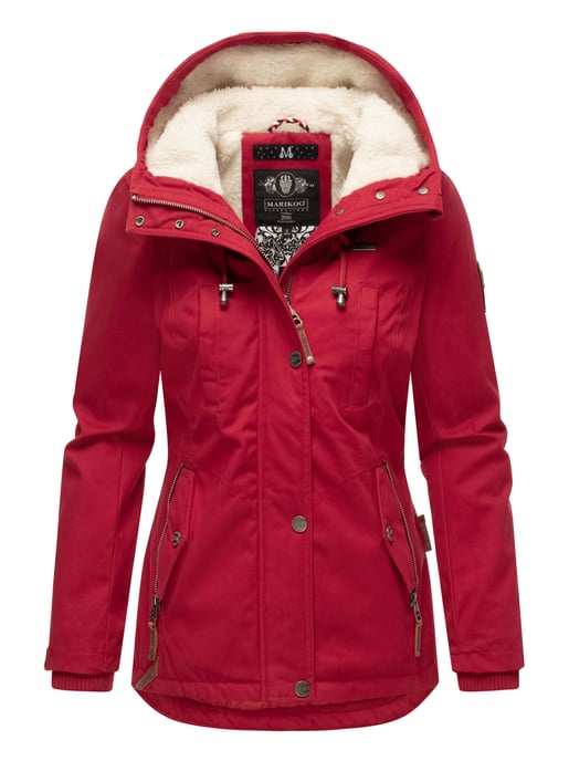 Marikoo dames winterjas met teddyfleece voering & capuchon - Image 1