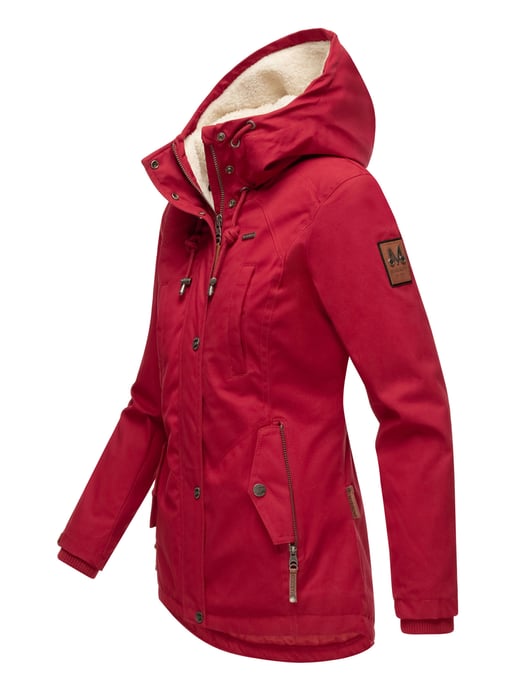 Marikoo dames winterjas met teddyfleece voering & capuchon - Image 3