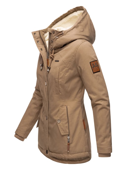 Marikoo dames winterjas met teddyfleece voering & capuchon - Image 3