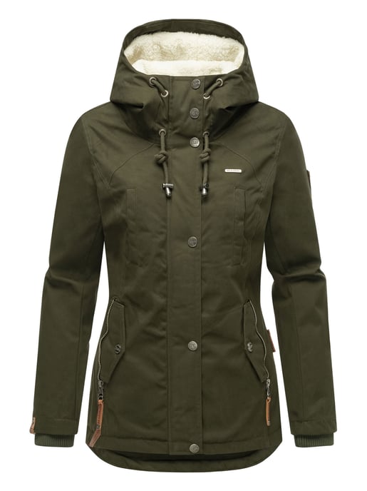 Marikoo dames winterjas met teddyfleece voering & capuchon - Image 2