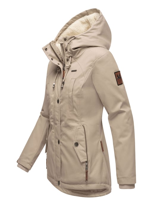 Marikoo dames winterjas met teddyfleece voering & capuchon - Image 3