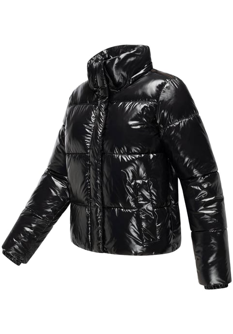Marikoo dames gewatteerde winterjas Skyraa met capuchon & glanzend design - Image 4
