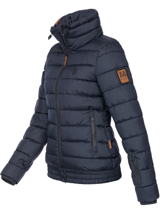 Marikoo dames gewatteerde jas Poisen met hoge kraag & teddyfleece zakken - Image 2