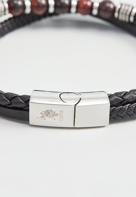 US Polo Assn Jewellery Brandon Zwarte Armband - Image 3