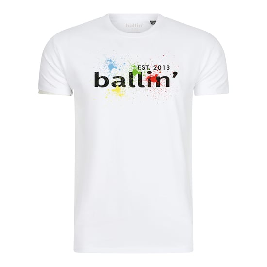 Ballin Est. 2013 Tee SS Paint Splatter Tee Wit - Image 1